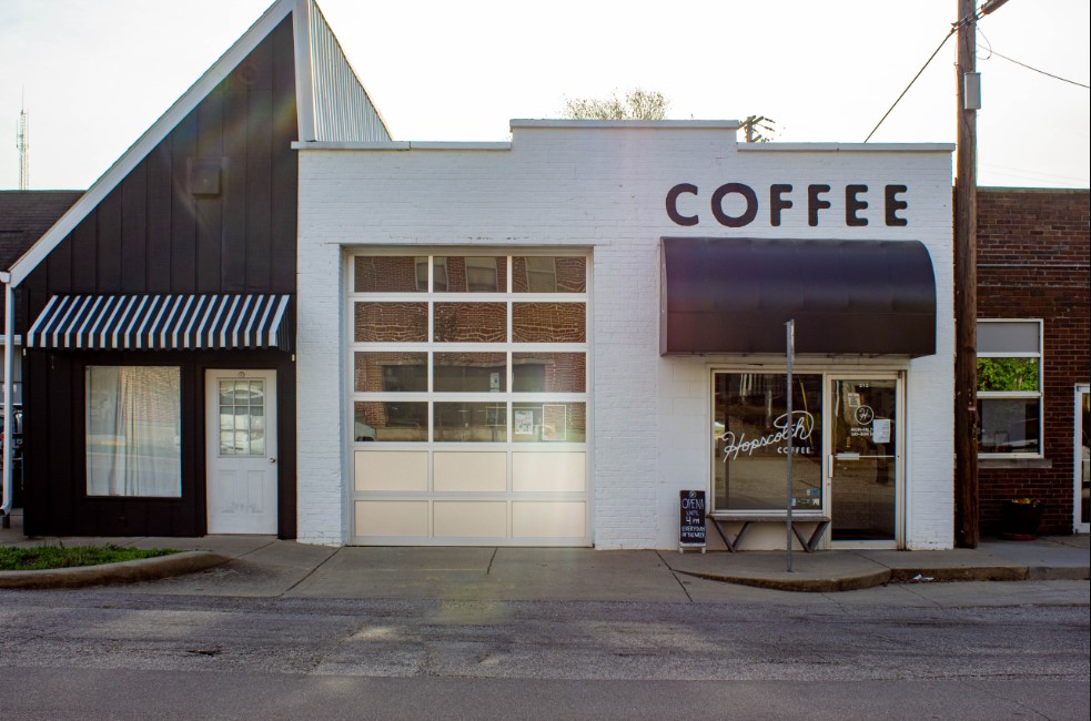 Hopscotch Coffee exterior, street view
